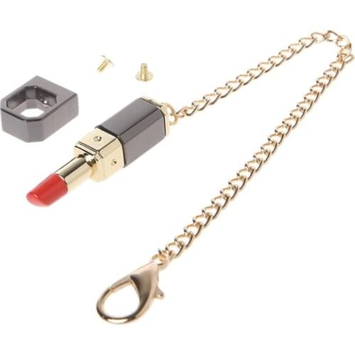 Fashion Lipstick Shape Clasp Lock DIY Messenger Handbag Shoulder Bag Hardware M6CC