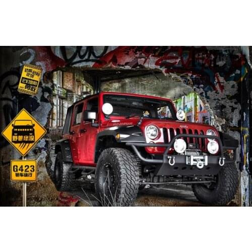 Mural wallpaper 3d home improvement Brick car wallpaper for bedroom walls wallpapers for living room 3D Tooling background wall