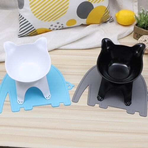 Non-slip Cat Bowls Pet Bowls With Raised Stand Pet Food and Water Bowls For Cats Dogs Feeders Pet Products Cat Bowl
