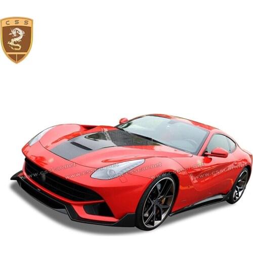 For Ferrari F12 Carbon Fiber DMC Front Splitter Side Skirts Wing Spoiler Body Kit RZ Rear Lip Auto Accessories