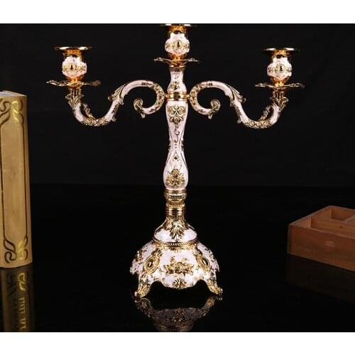 Candle Holder Pillar Candles European Style Romantic Candelabra Candelabrum
