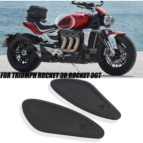 Motorcycle Fuel Gas Tank Traction Side Pad Fuel Gas Knee Protector For Rocket 3R Rocket 3GT Fuel Tank Rubber Sticker