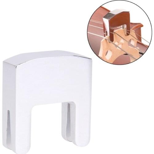 Silver Metal Cello Practice Mute Cello Silencer For Cello Sting Parts