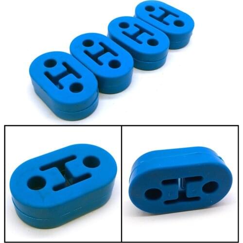 4 Pieces Silicone Car Muffler Tail Pipe Exhaust Hanger Silicone Insulator, 12mm