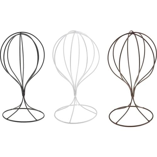 3 Colors Metal Wig Hair Head Hat Cap Display Holder Stand Tool Storage Rack