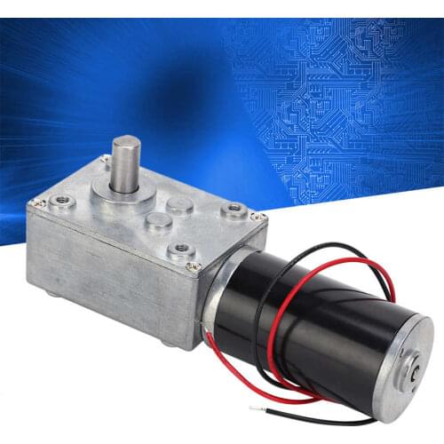 DC 12/24V 31MM Gear Motor Worm Gear Speed Reducer Permanent Magnet Brush DC Motors For 4058GW