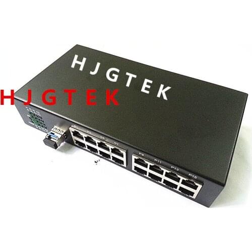 Hot Sale Single Mode Single Fiber 10/100Mbps16port Ethernet to fiber optic media converter with SFP Module LC