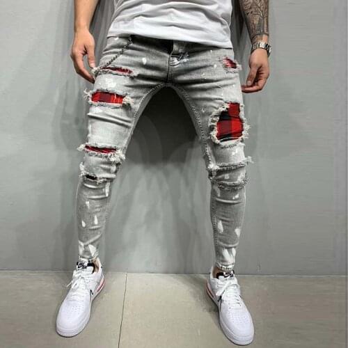 HONGYOUHANYAN Men Skinny Jeans