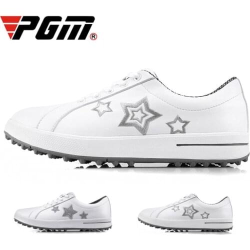 PGM Korean Women Golf Shoes Leisure Fixed Nail Waterproof Sneakers