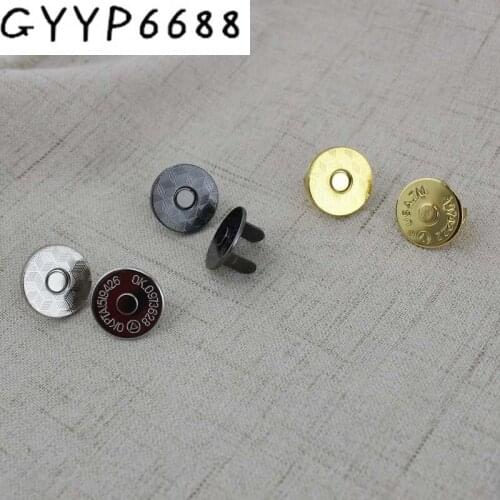 5sets 100sets 5colors 18mm hung plating dish shape magnetic snap button clasp fastener for handbag purse wallet wholesale