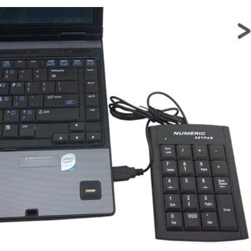 Mini USB 19 keys Numeric Number Keypad Keyboard For Laptop Desktop PC USB Connector