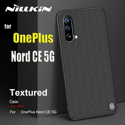 Nilkin Soft Silicone for OnePlus Nord CE 5G Case Nillkin Textured Nylon Fiber Durable Non-slip Shockproof Back Cover
