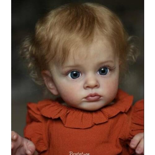 Reborn Kit 23 Inches Reborn Baby Vinyl Doll Kit Tutti with COA Unassembled Doll Parts DIY Blank Reborn Doll Kit