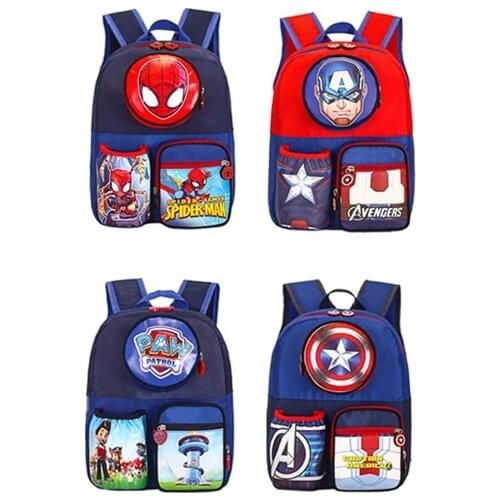 Marvel Elementary School Students Large-capacity Reduced Burden Backpack Spider-Man Elsa Print Multifunctional Backpack