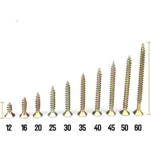 Free shipping 20 pcs Cross head self - tapping screw dry wall nail with hard flat head wood screw fiber nail m3 m4 m5