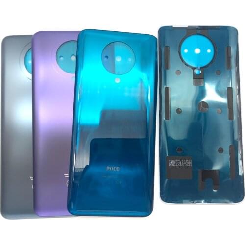 100% Original Glass Back Cover For Xiaomi Mi Poco F2 Pro Replacement Glass Battery Back Cover Case With Glue Adhesive