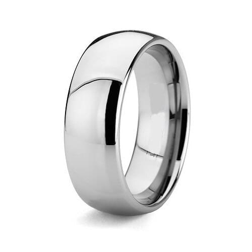 Never fade 8mm wedding band titanium ring for men High Polishing simple size 5 to 15 Handmade fashion jewelry finger rings