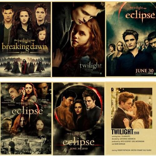 Vintage Twilight Film TV Movie The twilight sag Picture Cute Girl Poster Room Decor Art Home For Living Room Prints