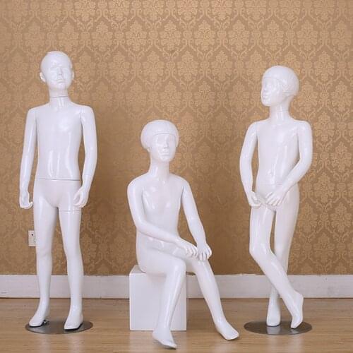 Factory Supply Top Quality Gross White Full Body Mannequin Child Mannequin Fiberglass Baby Model For Window Display