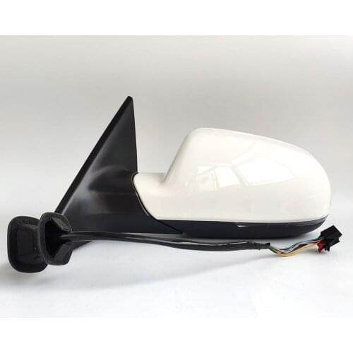 New 6 Pins Power Heated& Adjustable Glass LED Turn Signal Side View Mirror For Audi A4 2013-2015