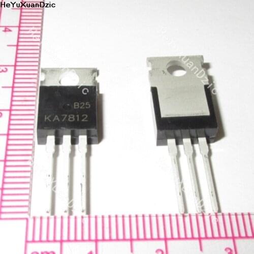 10Pcs/ lot KA7812ETU KA7812 7812 IC REG LINEAR 12V 1A TO220-3 Three-terminal regulator New Original Product