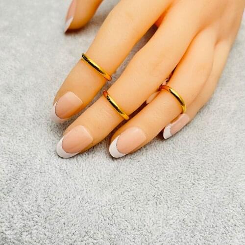 30 Pcs/Lot Gold Silver Colored Stainless Steel Jewelry Knuckle Rings For Men And Women