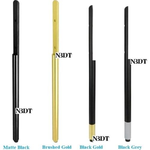 4Pcs Round Square Corbel Designed Solid Aluminum Furniture Bath Cabinet Leg With Levelling Feet Brushed Gold Black Coffee