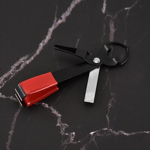 4 in 1 stainless steel fishing pliers, quick knotting, wire cutter, hook and eye cleaner, sharpening tool, fishing tackle