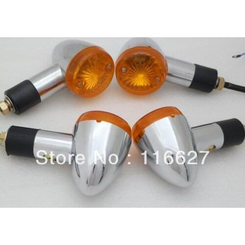 4 x 2" Chrome Bullet Big Turn Signal indicator for Suzuki Boulevard Chopper Cruiser freeshipping