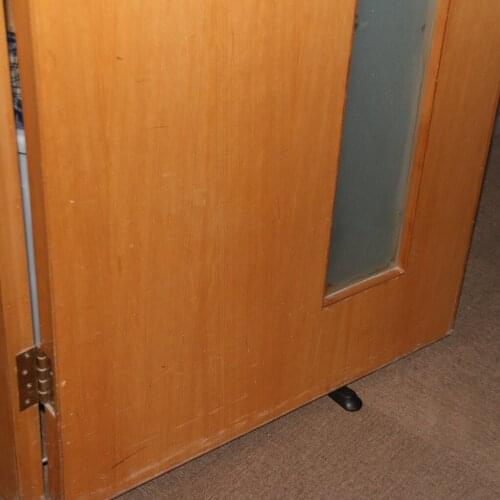 5pcs Black Plastic Door Window Stops Stoppers Wedges Jam Block Home Office