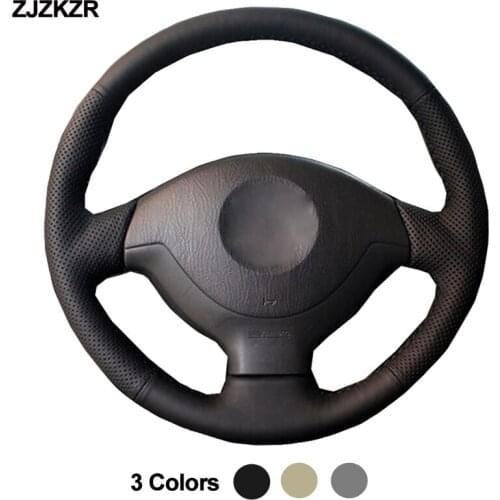 Car Auto Steering-Wheel Cover For Suzuki Jimny 2005 - 2014 Braid on the Steering wheel 2006 2007 2008 2009 2010 2011 2012 2013
