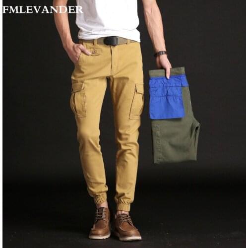 Tactical Pants Male Casual Cotton Trousers Multi Pocket Military Style Mens Cargo Pants