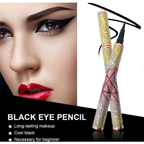 1PC Black Eyeliner Pencil Fashion Waterproof Eyeliner Smudge-Proof Cosmetic Sexy Long Lasting Eyeliner Beauty Eyes Makeup Tool