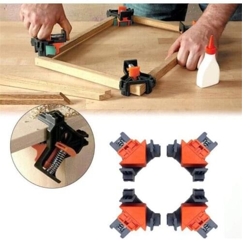 12 pcs/lot 90 Degree Right Angle Clamp Fixing Clips Picture Frame Corner Clamp Woodworking Hand Tool furniture repaire
