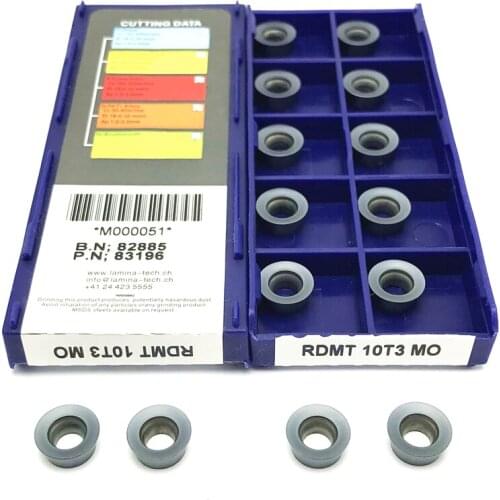 RDMT1204 MO LT30 Milling Turning Tool Carbide Insert RDMT 1204 Indexable milling tool Metal cutting tool
