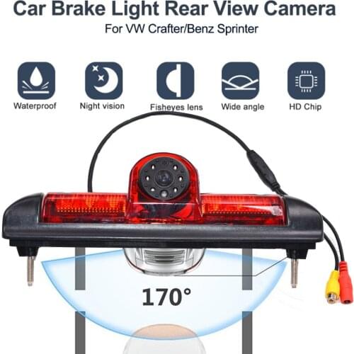 Car 3rd Brake Light Rear View Camera Waterproof Night Vision Reverse Camera For Fiat Ducato/Peugeot Boxer/Citroen Jumper
