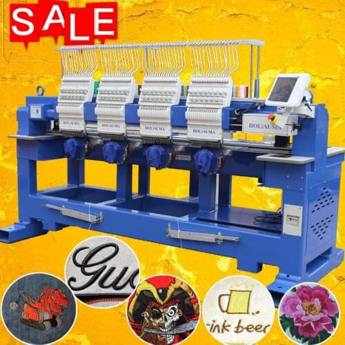 Chinese cap/tshirt/flat embroidery machine 4 heads 15 needles computerized embroidery machine with 1200 spm high speed