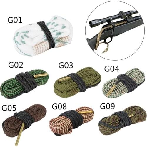 Hunting Gun Bore Cleaner .22 Cal.223 Cal.38 Cal& 5.56mm,7.62mm,12GA Rifle Cleaning Kit Tool Rifle Barrel Calibre Rope