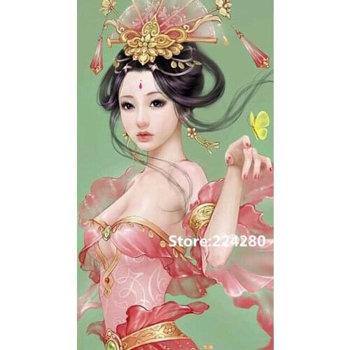 Needlework,people embroidery,DIY 14CT Unprinted Cross stitch kit,Beauty sexy figure of antiquity Cross-Stitching home decor