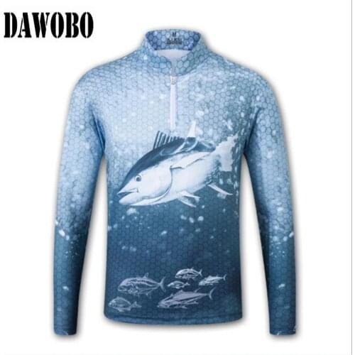 New arrival Outdoor sports mens fishing clothes breathable quick dry Anti UV 40+ Anti mosquito stand collar women fishing Shirts