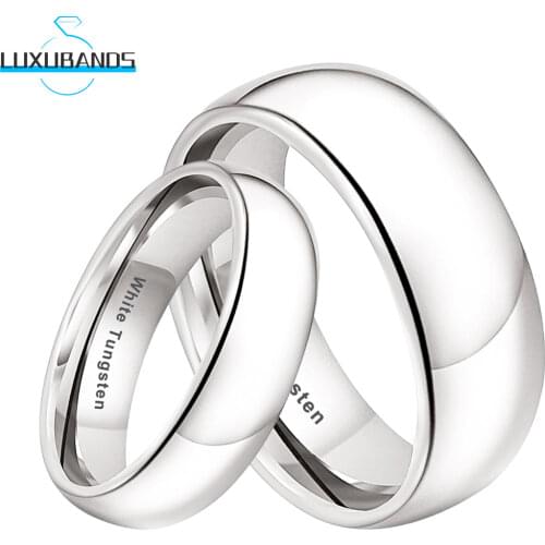 8MM Tungsten Wedding Band For Men Wemen Gold Inner Pipe Cut Brushed Finished Comfort Fit