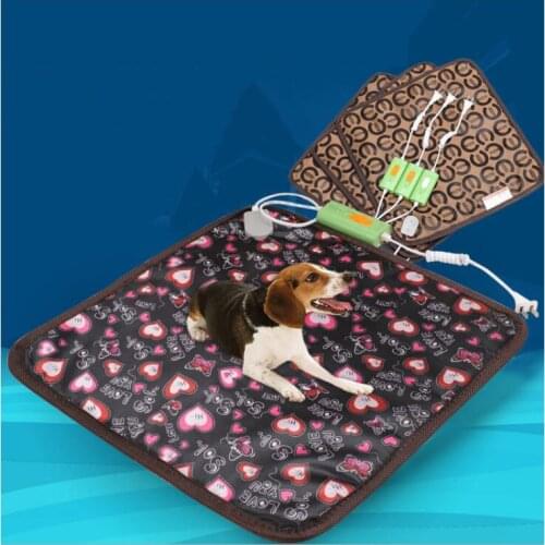 220V Dog Blanket Heating Mat Waterproof Electric Pad for Cats Heated Warmer Bed Waterproof Carpet Pet Winter