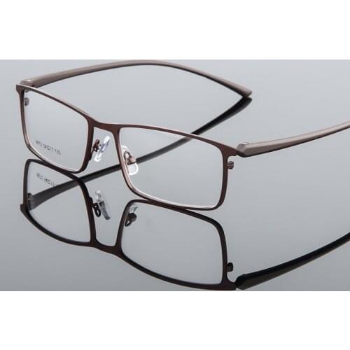 Durable Mens Alloy Business Glasses Frame Men Male Square Ultralight Metal Eye Square Prescription Spectacles Frames