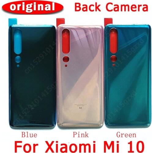 Original Back Battery Cover for Xiaomi Mi 10 back housing cover case replacement spare parts