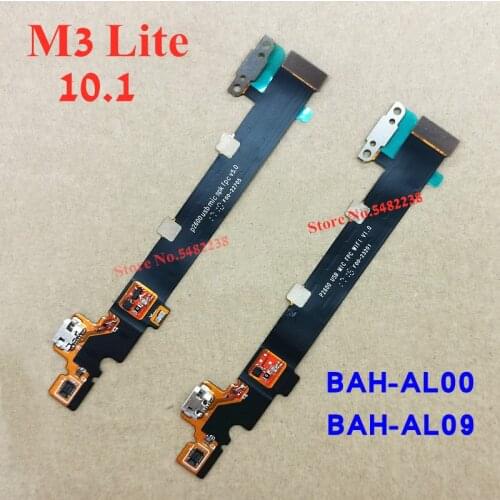 Original USB Charging Port Connector For Huawei M3 Lite BAH-AL00 BAH-W09 USB Charger Plug Charging Dock Port Flex Cable Replace