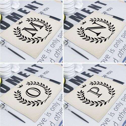 42*32cm Geometric Letter coasters Wedding napkin drink coaster linen mat table mat Kitchen home supplies placemat pads for cups