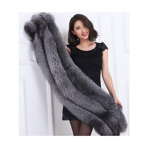 Faux fox fur bed blanket throw 60cmX240cm