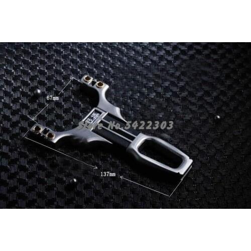 Slingshot Stainless Steel Accurate Outdoor Slingshot Flashlight Fixture Rubber Band Powerful Outdoor Hunting Catapult