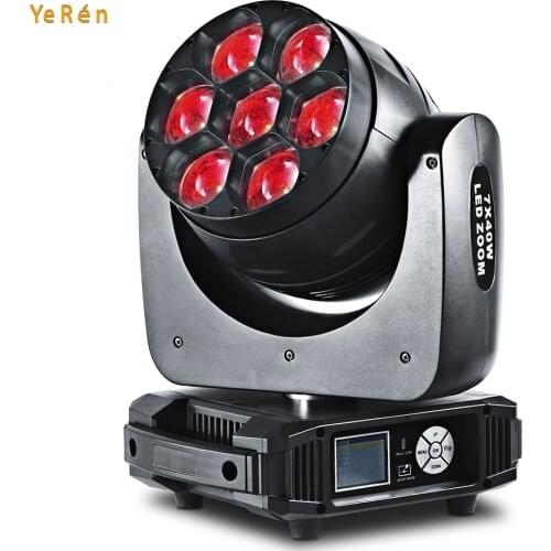 Stage led wash lighting 7pcs 40W Osram 4in1 LEDsnew led beam zoom moving head light Super bright 4in1 RGBW Colorful zoom led