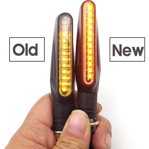 New 2 pieces 12 LED flashing motorcycle turn signals For carenagem ducati 1199 yamaha xt660x ktm 1190 adventure suzuki gladius